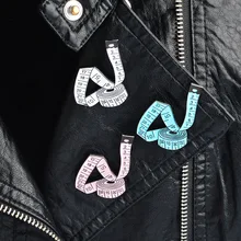 Стиль оригинальность рулетка эмалированная булавка пряжка умные фарфоровые эмали стежка воротник булавка эмалированная брошь