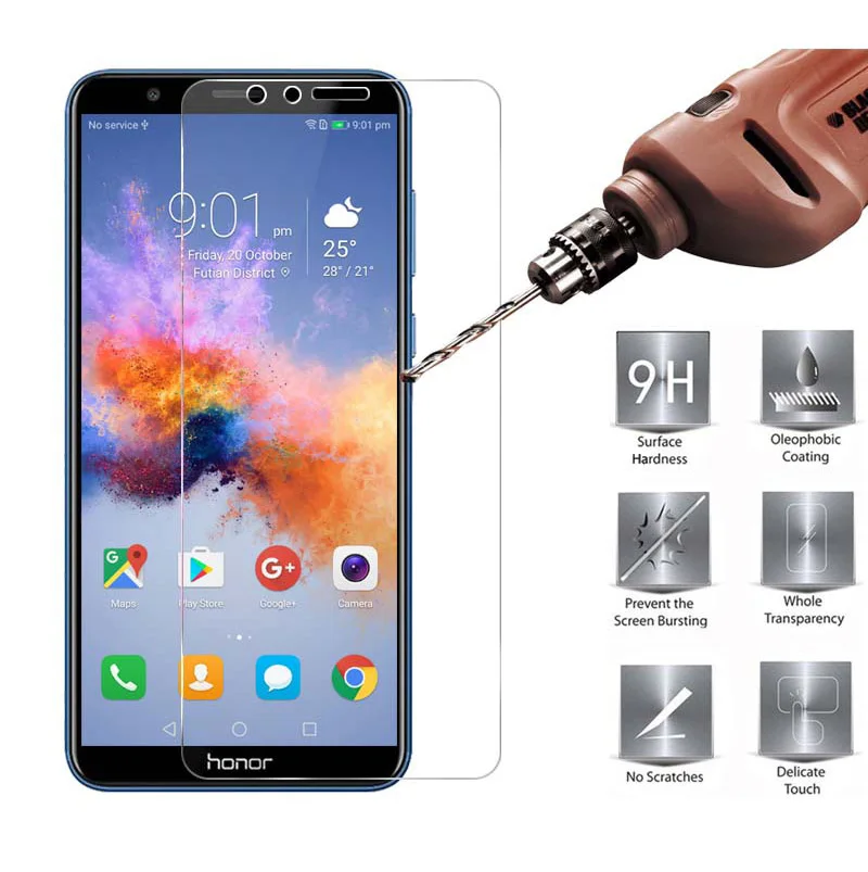 Asuwish Funda Compatible Con Huawei Y9 Prime 2019 Y Protector De Pantalla De Vidrio Templado, Soporte De Anillo Celular Con Soporte Para Teléfono Huwai P Smart Z Hwauei Honor 9X Hawaii