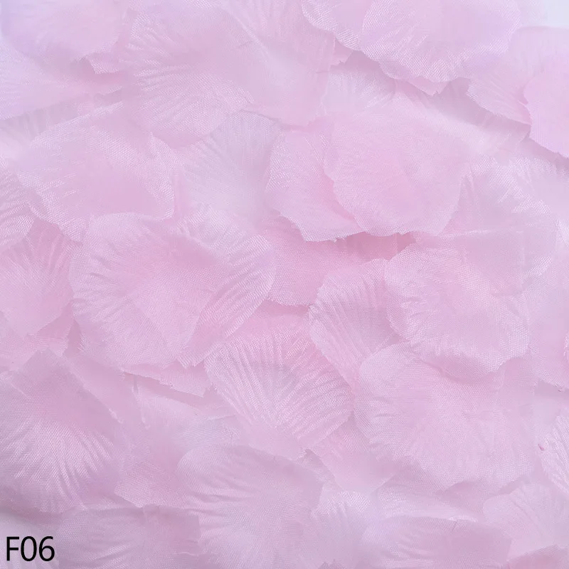 F06-500pcs 500 шт искусственный цветок, шелковые лепестки роз для свадьбы, помолвки, Дня Святого Валентина, свадьбы, дня рождения, украшения, искусственный цветок - Цвет: F06-500pcs