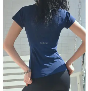 

3 Colours Fitness Women's T Shirts Slim Fit For Sports Running Mesh Yoga Short Sleeve Jerseys Yoga Top Womens Gym Sports Shirt