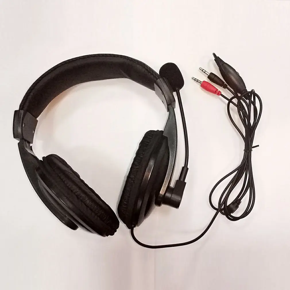 Gaming Headset Game Music Headphone Earphone with Microphone Mic 3.5mm For PC Laptop Computer Black
