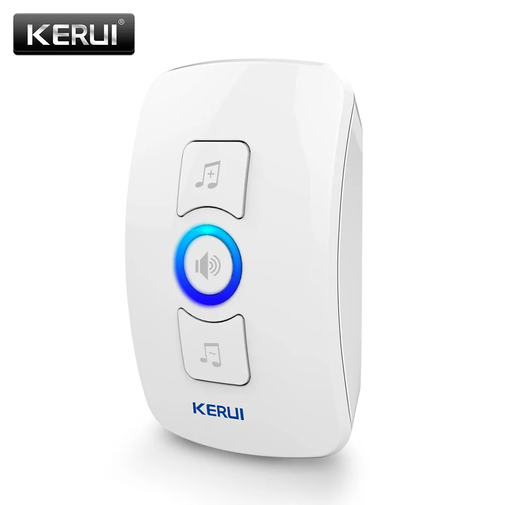 1doorbell KERUI M656 Wifi дверной звонок Водонепроницаемая сенсорная кнопка Домашняя безопасность Добро пожаловать Интеллектуальный дверной звонок Сигнализация Светодиодный светильник 32 тона доступны - Цвет: 1doorbell