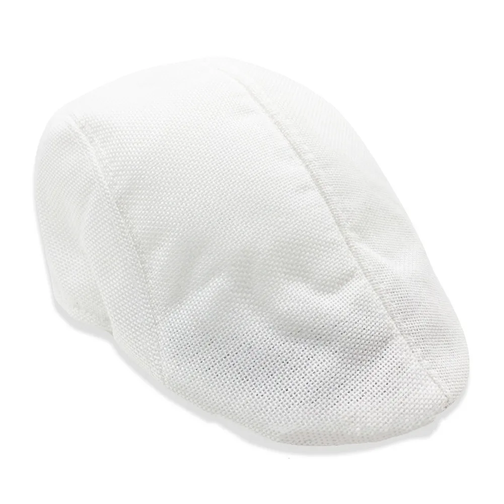 Шляпа Golf Newsboy Классическая Шерстяная кепка новая елочка Duckbill Ivy C66 - Цвет: Белый