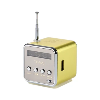 

Vapeonly FM Radio Speaker Portable Mini USB Stereo Speakers Digital LCD Music Player Support TF Card Loudspeaker for Phone PC