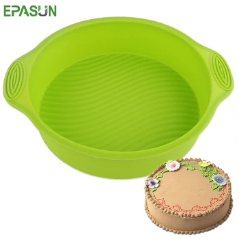 

EPASUN 10inch Round Silicone Cake Form Tools Bakeware Form for Baking Dish Maker Mold Tray Baking Mould Cupcake Pan Kitchen Tool