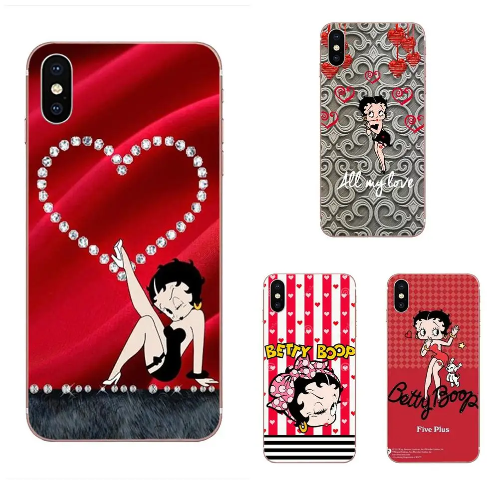 

Fashion Sexy Betty Boop For Samsung Galaxy Note 5 8 9 S3 S4 S5 S6 S7 S8 S9 S10 5G mini Edge Plus Lite TPU Skin Painting