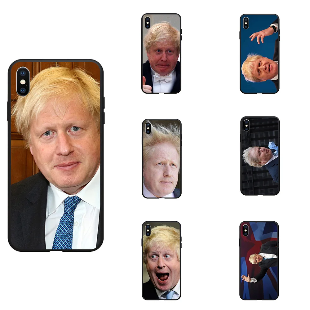 

Customized UK Boris Johnson Theme Soft TPU Phone Cases Cover Photo Image Logo For iPhone 6 7 8 S XR X Plus