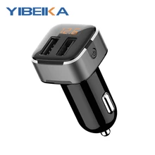 Автомобильное зарядное устройство YIBEIKA18W двойное USB быстрое зарядное устройство QC 3,0 для iPhone usb type C PD быстрое зарядное устройство для мобильного телефона быстрое зарядное устройство для автомобиля
