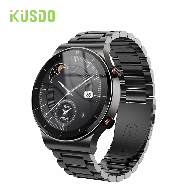 KUSDO 2021 Men's Smart Watch Dial Calls Watches Waterproof Fitness Bracelet Tracker Smartwatch For Xiaomi Android Apple Huawei