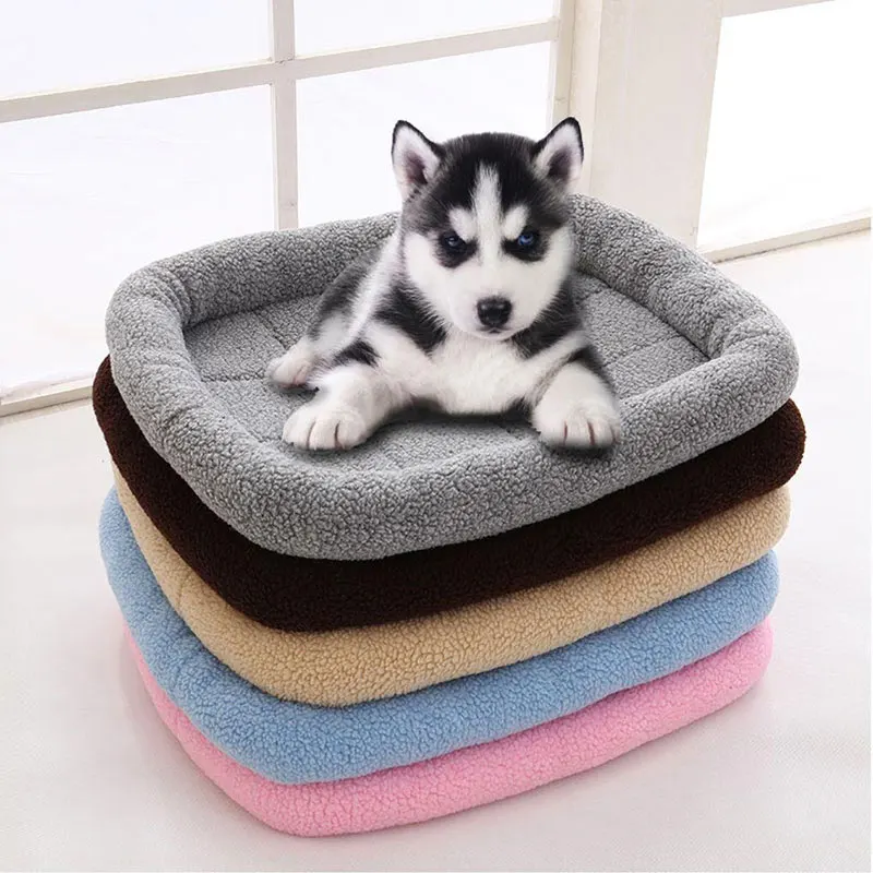 

Winter Dog Mat Bed Waterproof 5 Colors Warm Soft For Cats Dog Pet Big Basket Sleeping Kennel Washable Bottom Slip Puppy Cat Mats