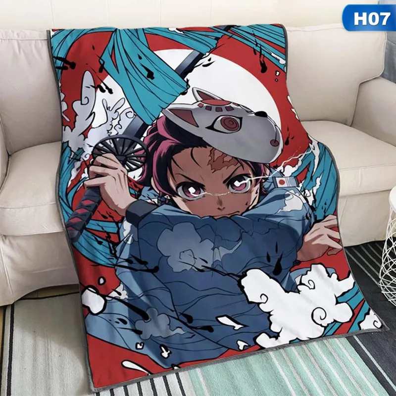 Одеяло Kimetsu No Yaiba для косплея «сделай сам», мягкий фланелевый теплый воздушный плащ, размер s 150*100 см