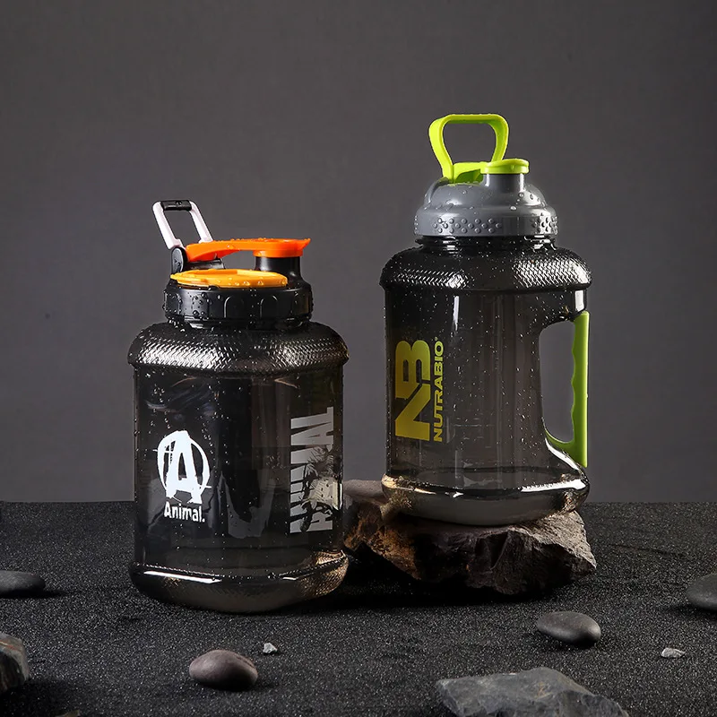 2L Sport Water Bottles Portable Gym Protein Shaker Outdoor Fitness Travel Drinkware 2000ML Large Capacity Gallon Drinking Bottle