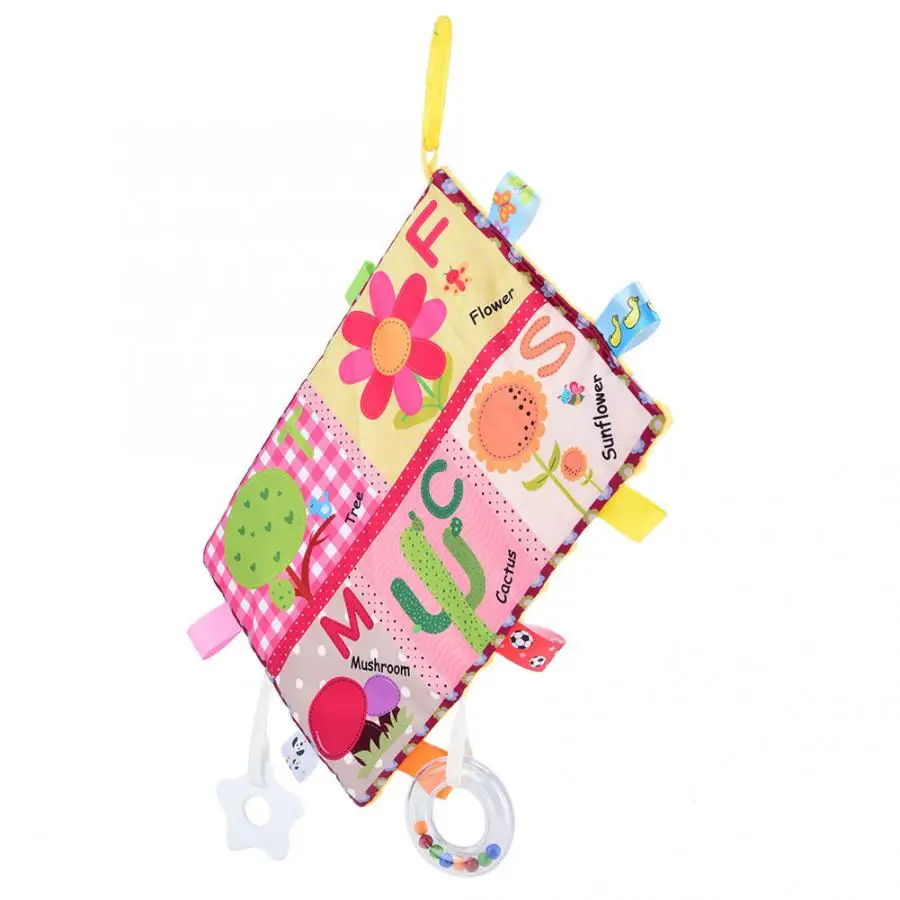 Baby Appease Towel Newbron Infant Comforting Appeasing Soothing Calm Pacify Towel Sound Paper Blanket With Teether Toy