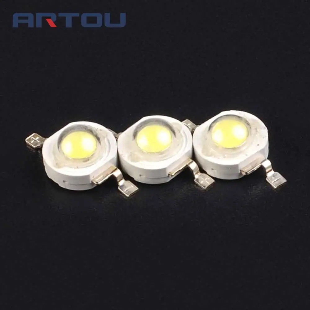 10 шт. SMD 3W светодиодный диоды лампы бусины 240lm-300lm белый для 3W светодиодный светильник