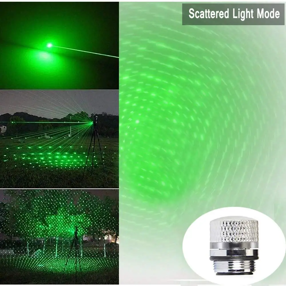 Перезаряжаемая USB Зеленая лазерная указка встроенный аккумулятор зеленый лазерный прицел 10000 м 5 мВт Регулируемый фокус лазерная указка