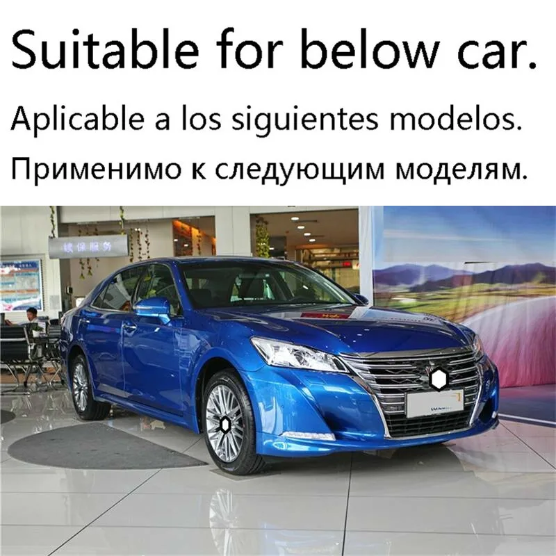 Декоративная Автомобильная хромированная Шестерня для салона автомобиля для укладки молдинги с яркими блестками, чехлы для деталей 15 16 17 18 для Toyota Crown