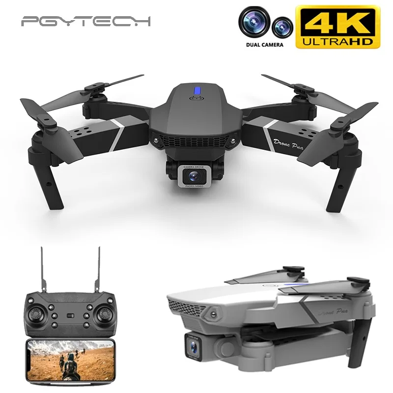 PGY 2021 Новый Дрон 4k 1080P HD широкоугольная Двойная камера Wi-Fi FPV позиционирование по