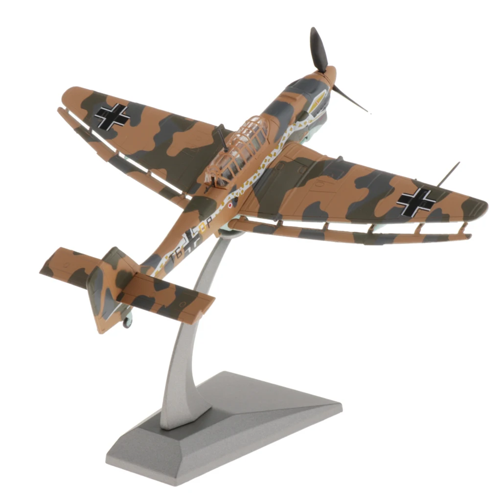 1/72 JU87 Aircraft Diecast Army Aircraft Home Office Decor 15.5x18.5cm