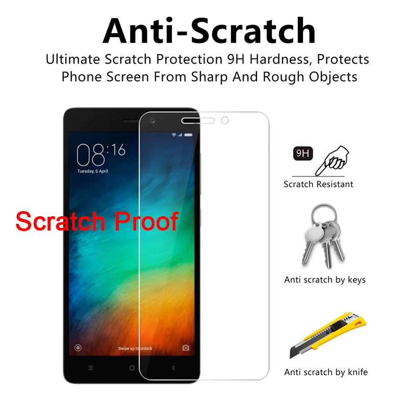 Защитное стекло 9H HD закаленное для Xiaomi Redmi 6A 5A 4A 4X твердая пленка телефона 4 Pro 3X 3S 3 2