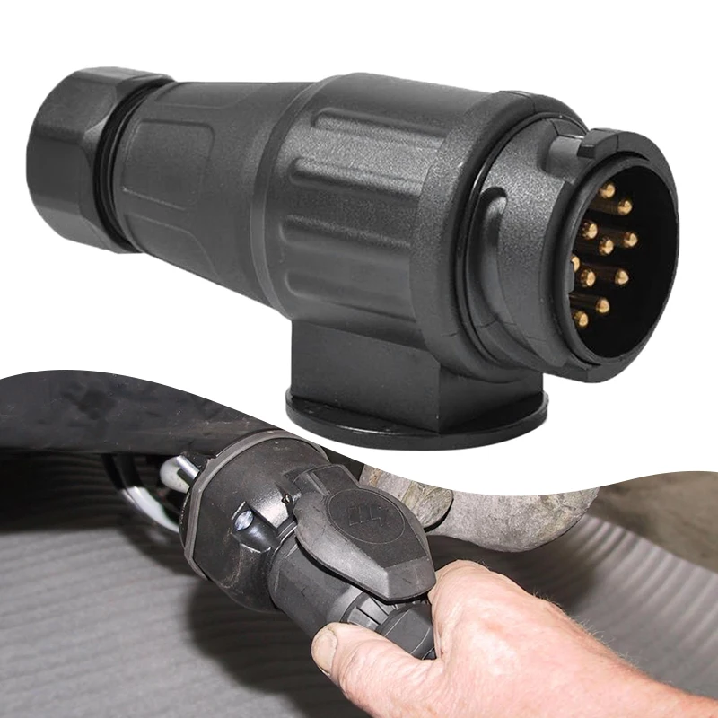 12V13PinTrailerPlugAdapter13PoleTrailerElectricalConnector