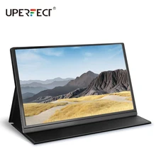15.6 cal Monitor LCD przenośny 1080P IPS HD USB typu c wyświetlacz akumulator 10800mAh dla Laptop telefon PS4