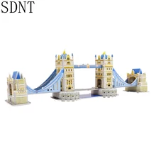 3D Лондонский мост головоломка игрушка мировые аттракционы образовательная модель строительные наборы игрушки подарки для детей хобби украшение дома и офиса
