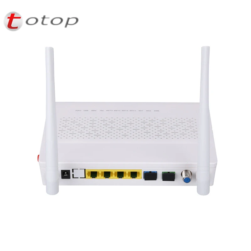 

Factory sale EPON ONU ONT 1GE+3FE+CATV+WIFI+Voice English firmware fiber optic onu ont pon modem working with ZTE OLT