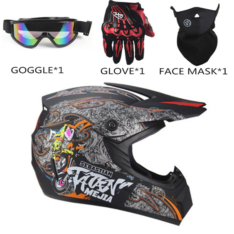 Взрослые мотоциклетный шлем для мотокросса внедорожный ATV Грязь велосипед