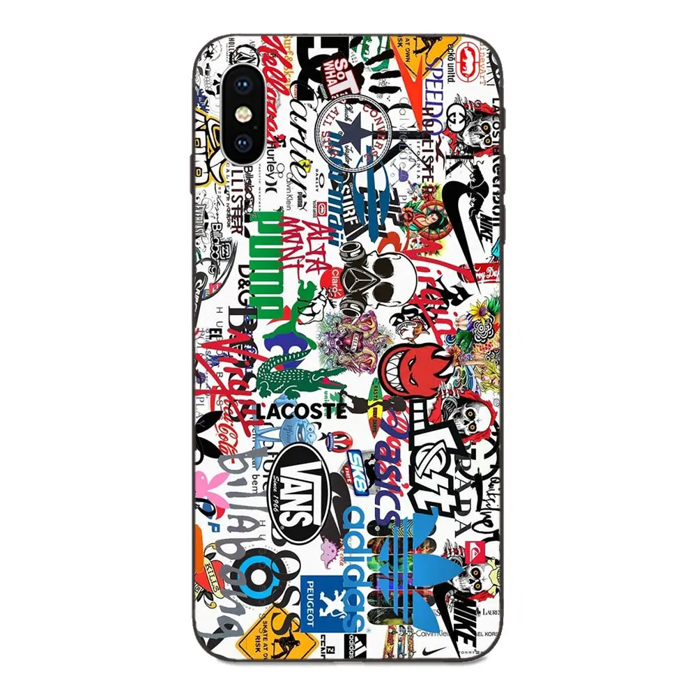 Для Samsung Galaxy A3 A5 A6 A6s A7 A8 A9 A10 A20E A30 A40 A50 A60 A70 звезды плюс мягкие прохладные парусиновые тапочки лучший чехол Стикеры бомба - Цвет: as picture