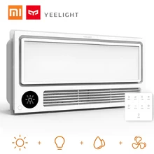 Yeelight Smarts 8 в 1 потолочный светильник для ванной комнаты с регулируемым креплением вентиляционный вентилятор Быстросохнущий голосовой пульт дистанционного управления для xiaomi
