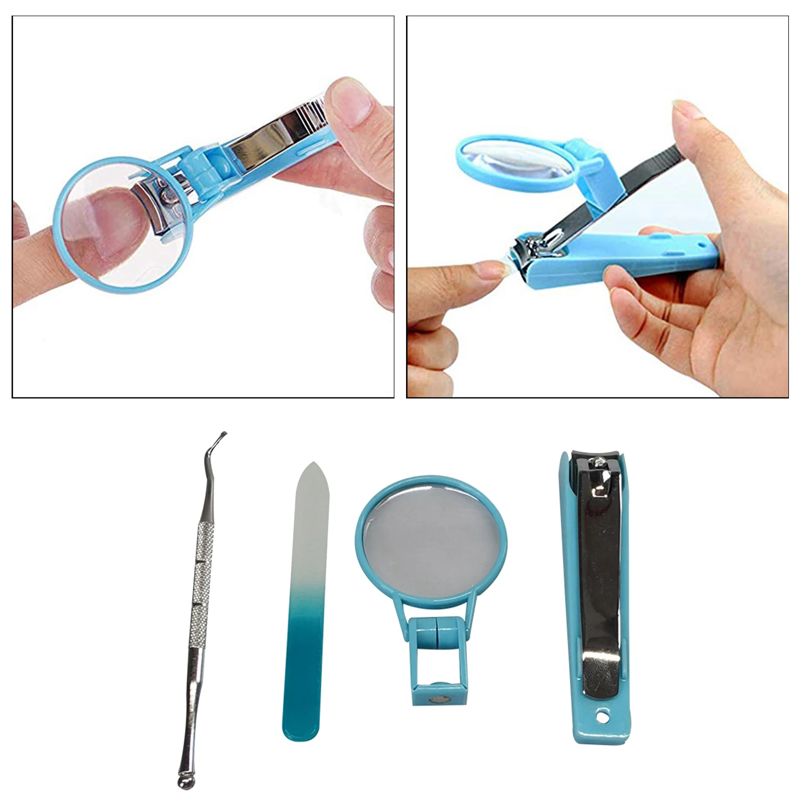 Nail Clippers with Magnifying Glass,Fingernails & Toenails Clippers Nail Cutter for Elderly and Baby Nail Manicure Tool