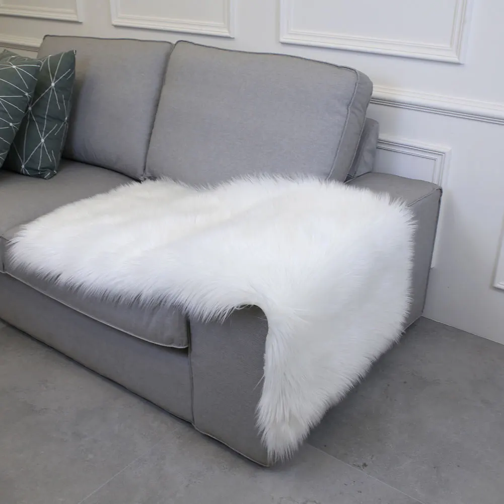 Ковер Напольный 90X60 см Коврик роскошный пушистый ковер шерстяной ковер разноцветная Прямоугольная подушка для дивана спальни столовой домашнего стула