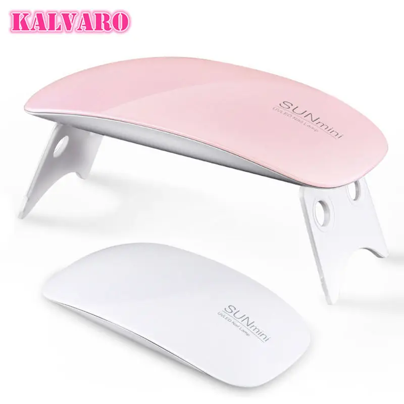 

6W Nail Dryer USB LED UV Lamp Micro Gel Varnish Curing Machine 6 LEDs For Home Use Nail Art Tools Nail For Lamps 45s/60s Timer