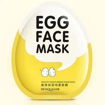 

5pcs Egg Face Mask Moisturizing Nourishing Hydrating Water Replenishing Oil Control Shrink Pores Sheet Masks Skin Care