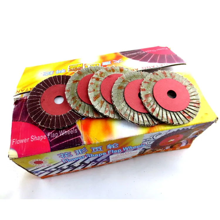 

Wholesale Genuine Product Small Sun Flower-shaped Blade 100*16 Flap Disc Louver Flower Type Blade Manufacturers Direct Selling