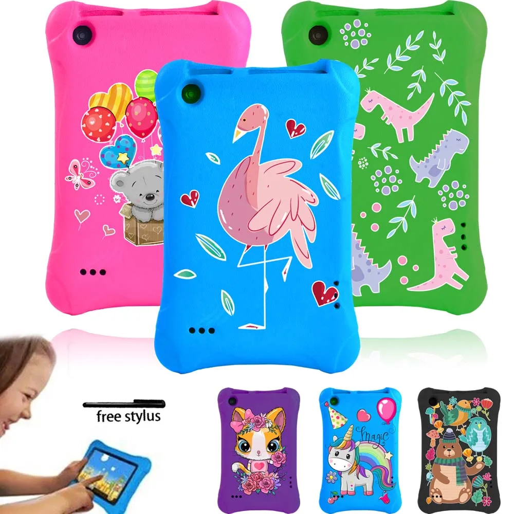 

Anti-fall EVA Tablet Cover Case for Amazon Fire 7 5th Gen 2015/7th Gen 2017/9th Gen 2019 Anti-slip Kids Safe Tablet Case 7 Inch