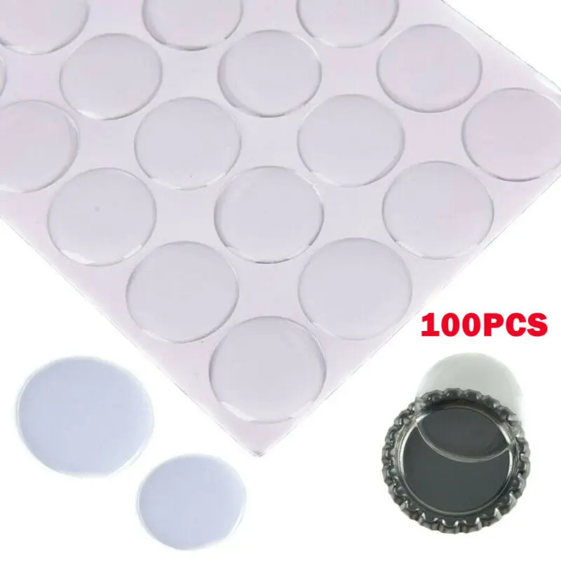 

100pcs Transparent glue Clear Epoxy Resin Clear Self Adhesive Cabochon Sticker