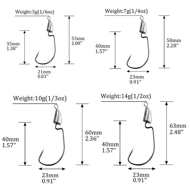 Thkfish Jig Lead Head Fishing Hook 5g 7g 10g 14g 20g Bullet Head