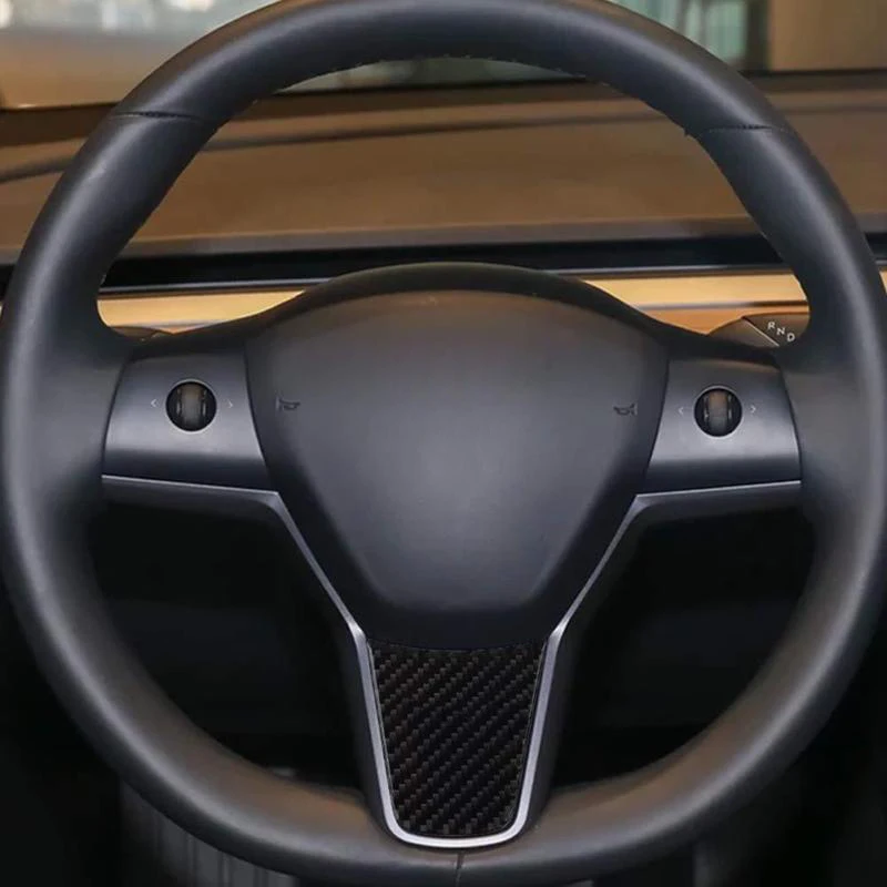 

1*Steering Wheel Decoration Cover Sticker For Tesla Model 3 (2017-2018)