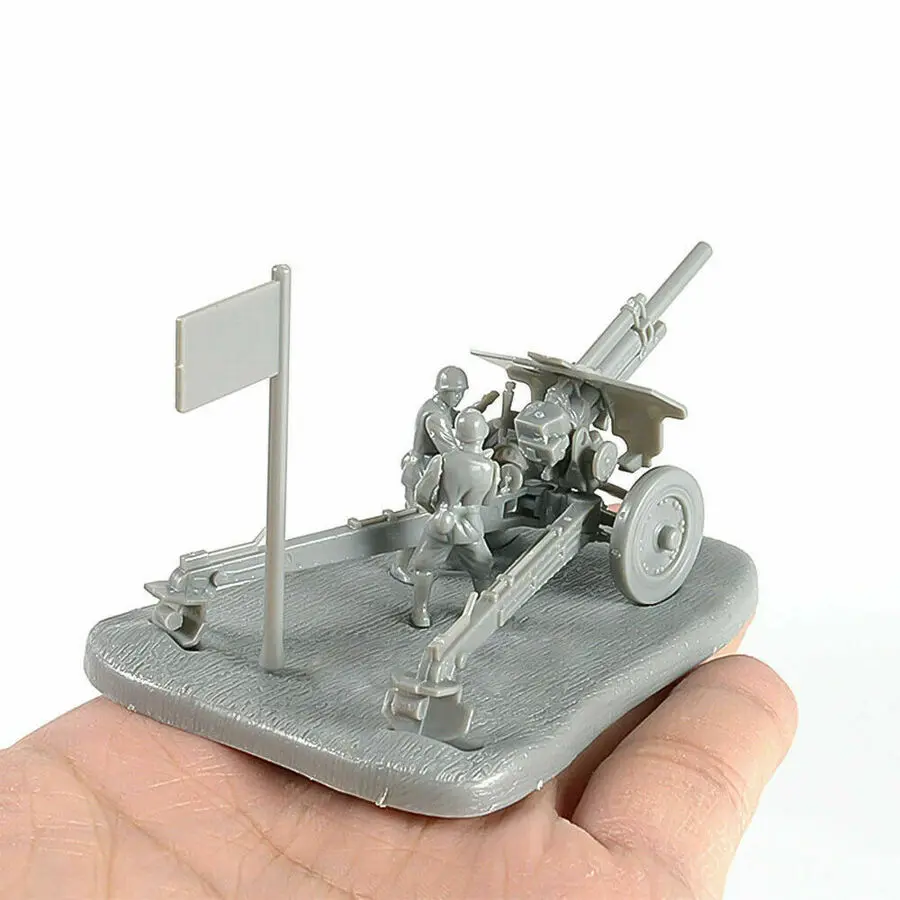 4D 1:72 сценарий PAK40 M30 M1938 Сборная модель пушки сборная головоломка кирпичная