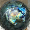 Natural labradorite sphere rock quartz crystal ball healing 2