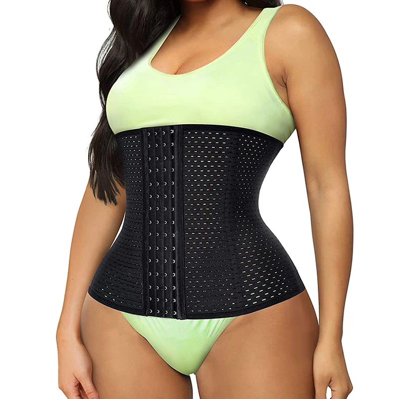 Frauen Taille Schlankheitsgürtel Korsett Gummi Nylon Trainer Abnehmen  Shapewear Training Korsetts Cincher 3 Haken Body Bauch Shaper Bustier Von  2,19 €