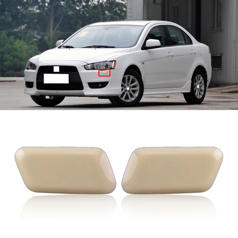 Чехол CAPQX для переднего бампера Mitsubishi Lancer ex чехол с распылителем крышка фары