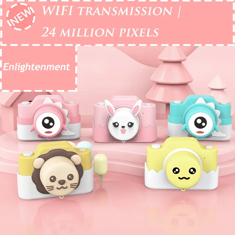 Children Mini Wifi Digital Camera 2400W Pixels Cartoon Kid Educational Toy For Children Baby Birthday Gift Smart Kids Camera