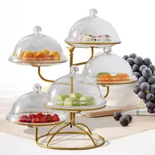 Фруктовая подставка Многослойная без крышки стойка для закусок лоток для торта для гостиной кухни круглая основа полый кронштейн для посуды металлическая полка для фруктов