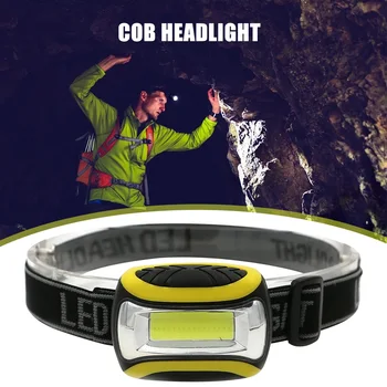 

3 Modes Portable Flashlight Lantern High Brightness Headlight 1 COB LED Headlamp Camping Portable Outdoor Element