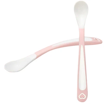 

Baby Spoons Feeding Dishes Tableware For Children Flatware Cutlery Spoon Silicone Tools-for-patchwork Lot Soup Ladle
