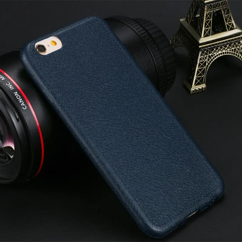 Blue Модные кожаные чехлы для телефонов iPhone 11 Pro Max Xs X XR, чехол 5 5S SE 6 6S 7 8 Plus, чехлы, Мягкая силиконовая задняя крышка из ТПУ - Цвет: Blue