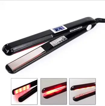

Ultrasonic Infrared Hair Care Iron LCD Display Hair Treatment Iron Keratin Argan Oil Recover Hair Smooth Treatment Iron