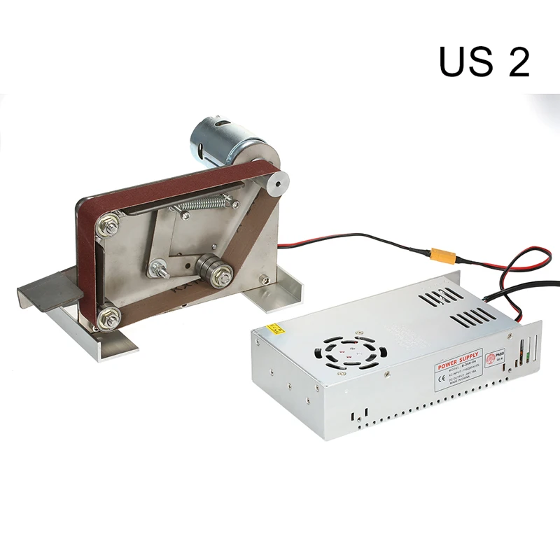 Многофункциональный AC 110-240V шлифовальный мини электрический ленточный шлифовальный станок DIY шлифовальная полировальная машинка резец кромки точилка - Цвет: 2